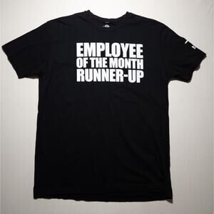 ASMDSS Employee of the Month Runner Up Funny Graphic Tee Men's L Black USA Made